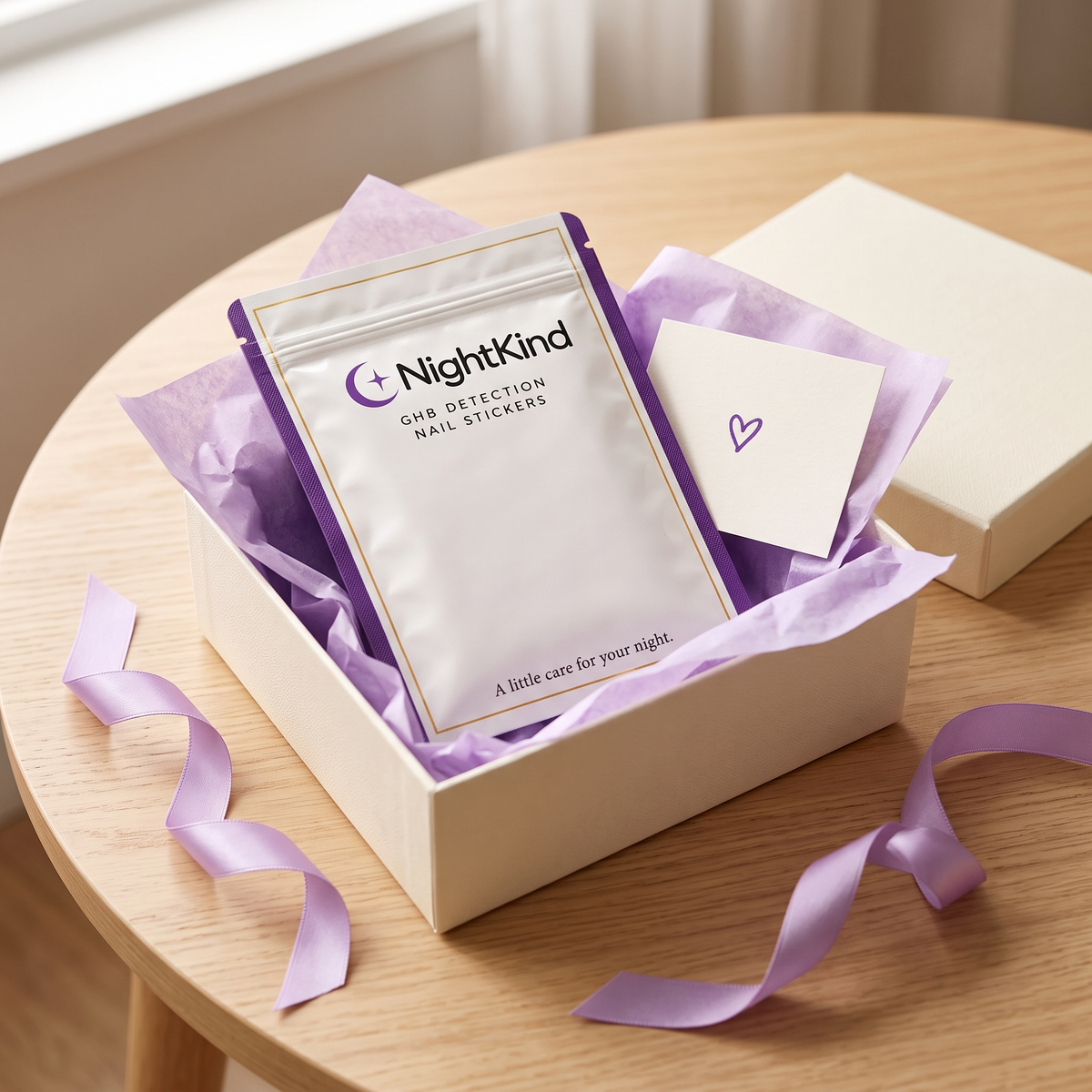 Sachet NightKind dans une boîte cadeau